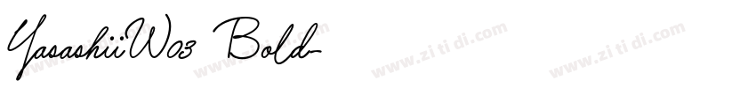 YasashiiW03 Bold字体转换